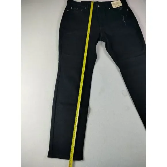 Abercrombie & Fitch Jeans Mens 34 Black‎ Athletic Slim Distressed Slow Fashion